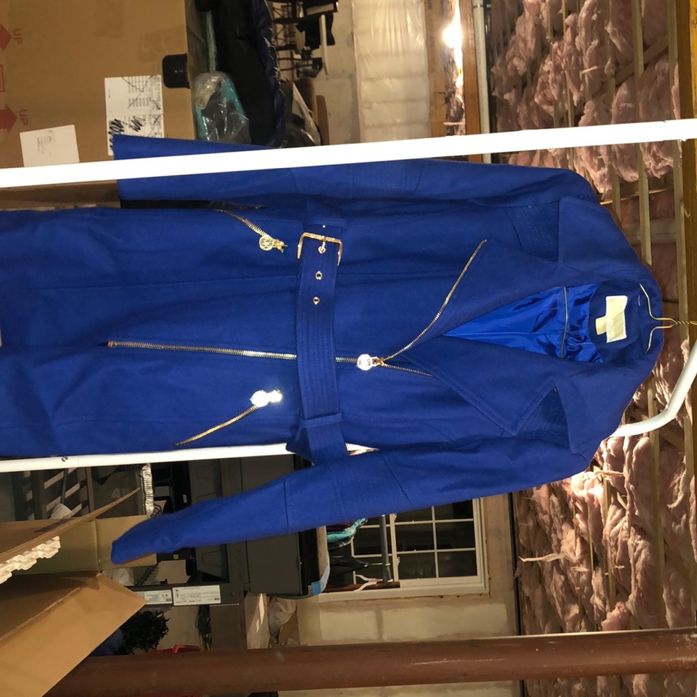 Michael Kors royal blue wool jacket size xs